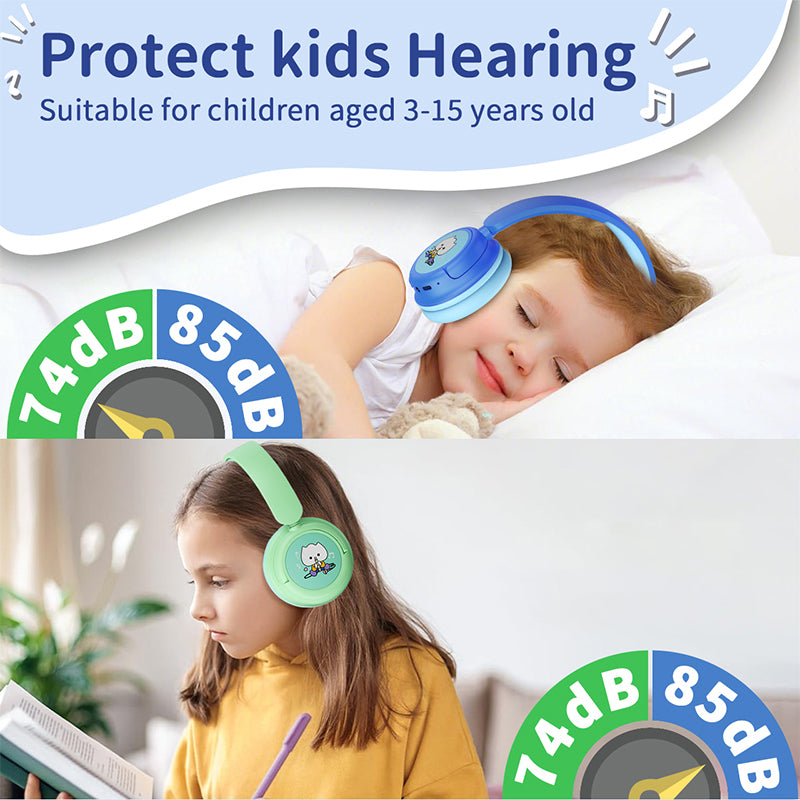 Kids Wireless Headset TD 02 Green