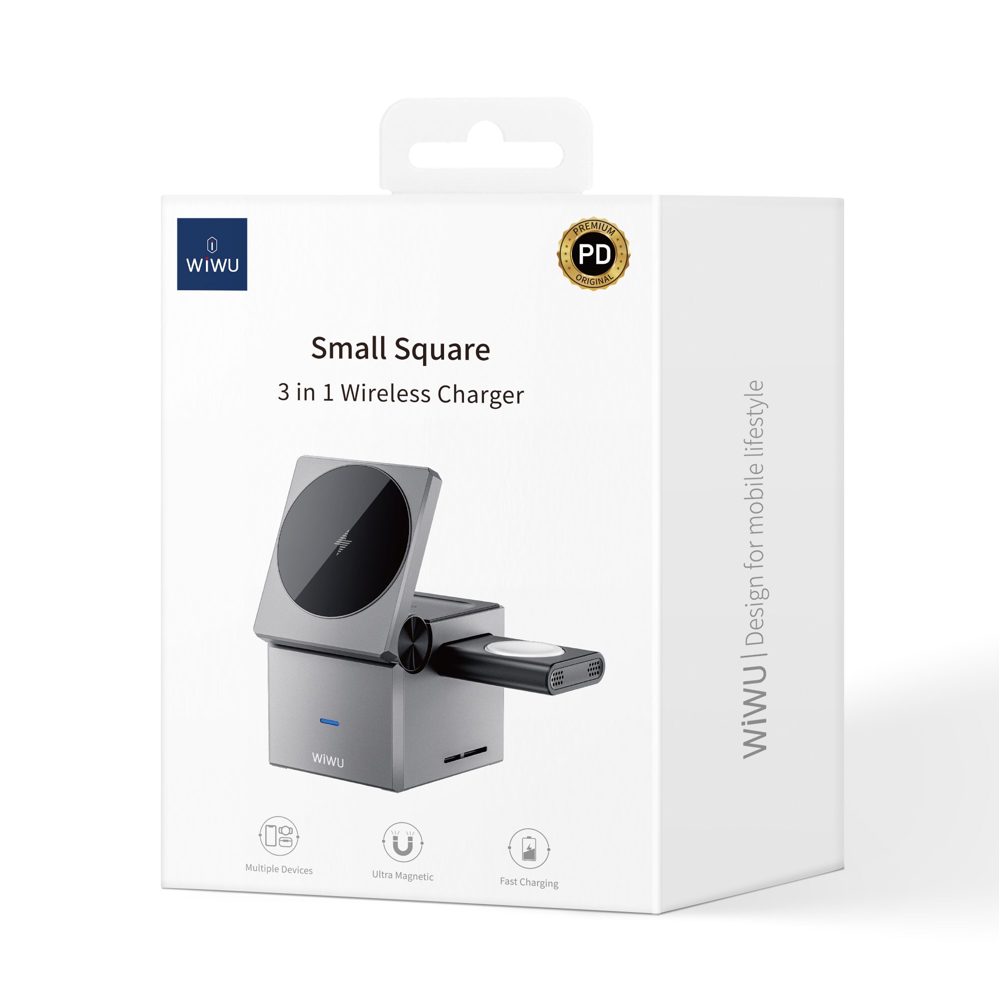 Square 3 in 1 Wireless Charger W030