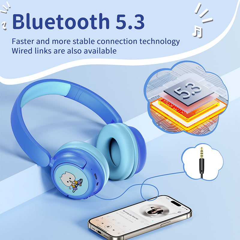 Kids Wireless Headset TD 02 Blue