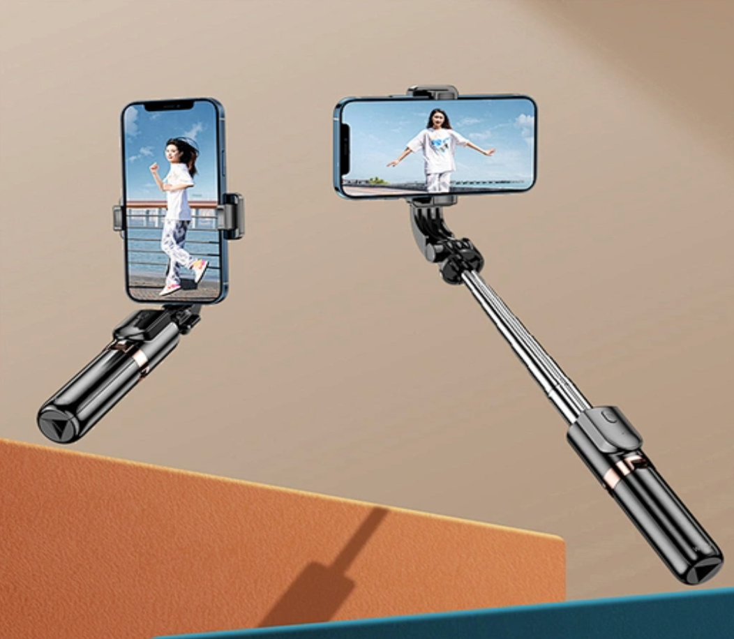 WiWu Mini Tripod Selfie Stick SE011 with Bluetooth Remote, Adjustable Phone Holder and Extendable Monopod – Compact and Portable