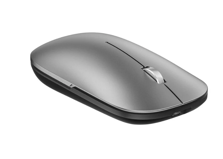 WiWu Wimice WM110 Dual Mode Wireless Mouse Silver Bluetooth 2.4GHz Rechargeable Silent Click Slim Portable Mouse