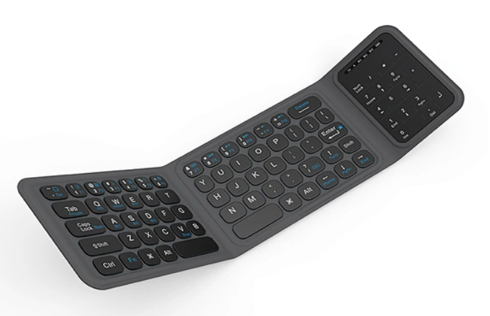 WiWu Foldable Wireless Keyboard Portable Bluetooth Keyboard Compact Travel Keyboard for iOS Android Windows UK