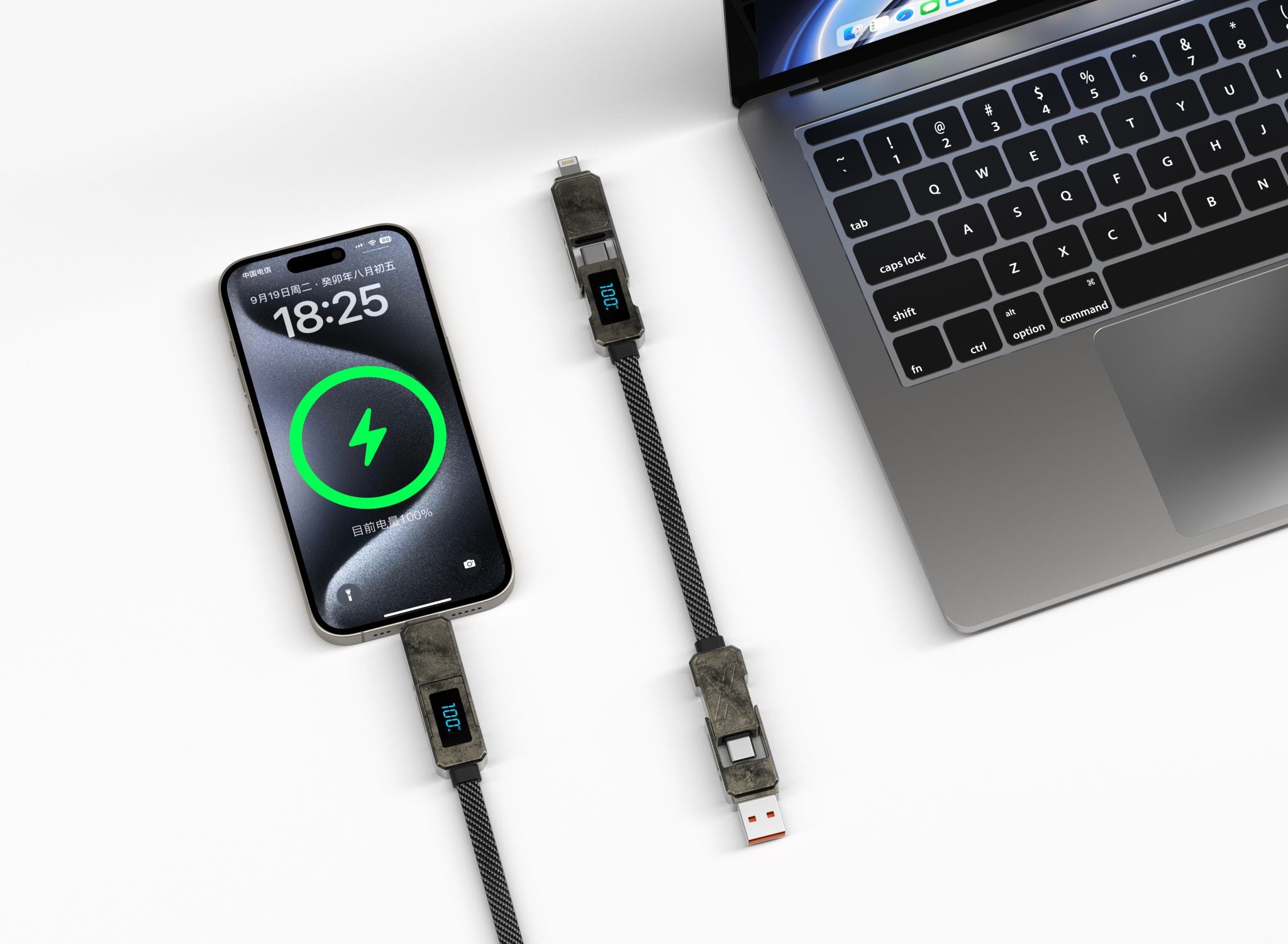 WiWU Wi-C039 Titan 100W USB-C to USB-C Fast Charging Cable (15cm)